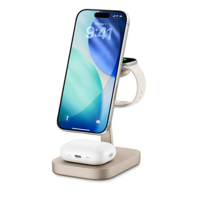 【中古A】mophie3-in-1 Wireless Charge Stand ホワイト